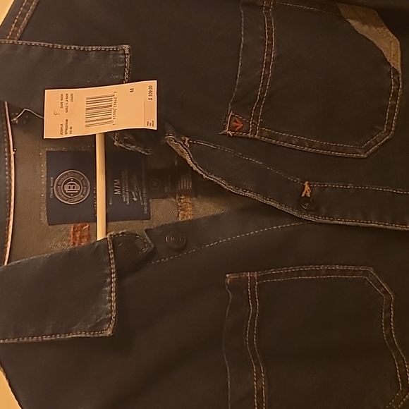 Buffalo David Bitton Dark Wash Denim Button Up Shacket NWT - Picture 2 of 4
